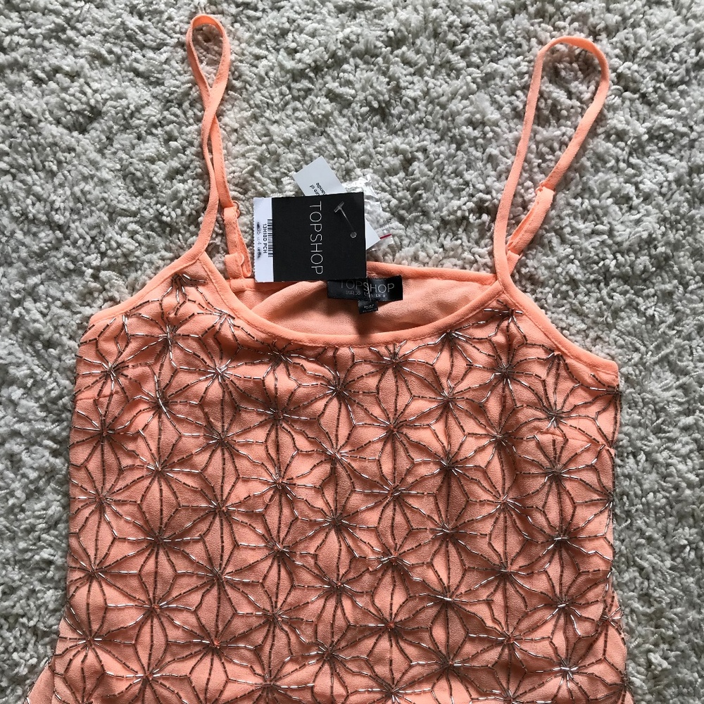 Brand New Topshop Pink Tank Top